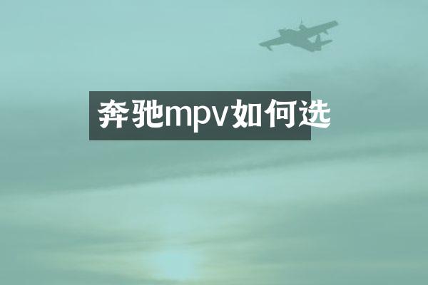 奔驰mpv如何选