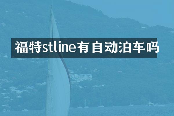 福特stline有自动泊车吗
