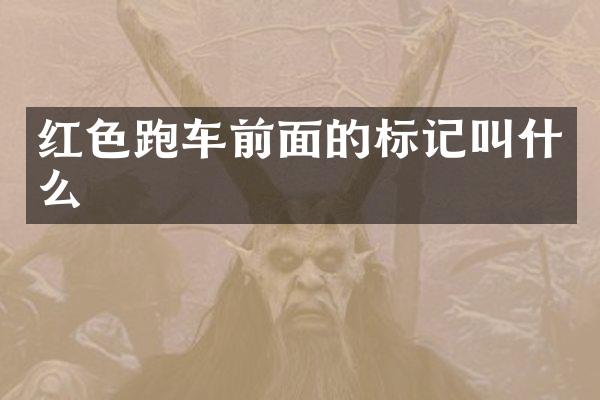 红色跑车前面的标记叫什么