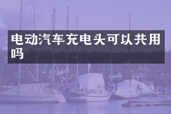 电动汽车充电头可以共用吗