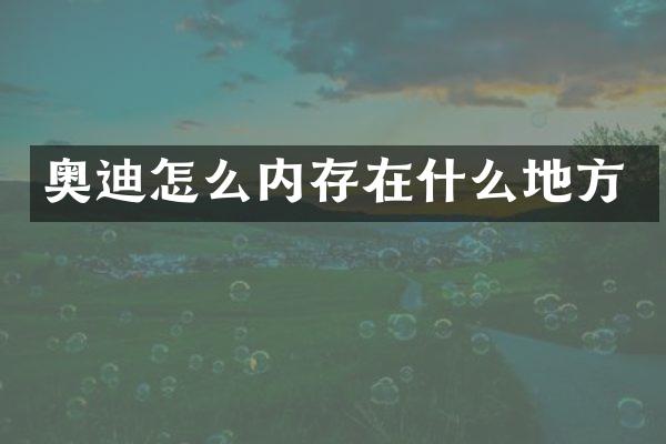 奥迪怎么内存在什么地方
