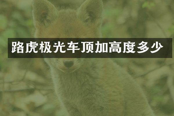 路虎极光车顶加高度多少