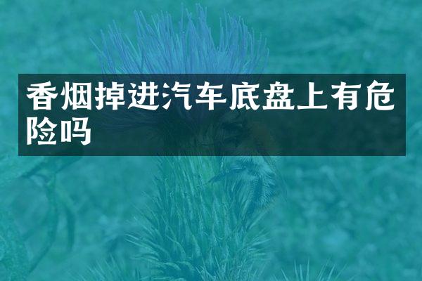 掉进汽车底盘上有危险吗