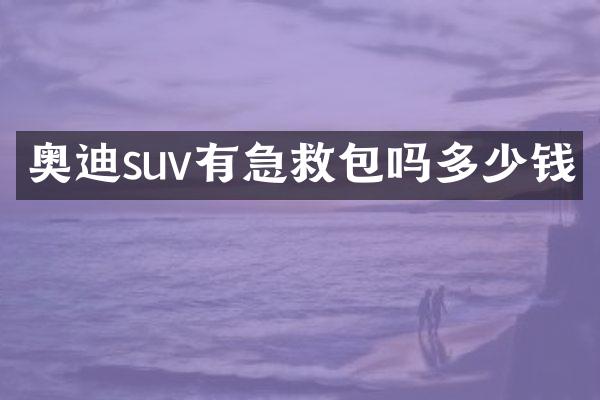 奥迪suv有急救包吗多少钱