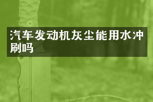 汽车发动机灰尘能用水冲刷吗
