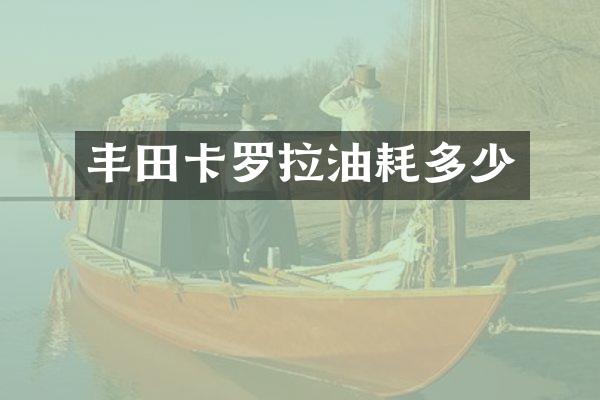 丰田卡罗拉油耗多少