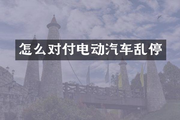 怎么对付电动汽车乱停