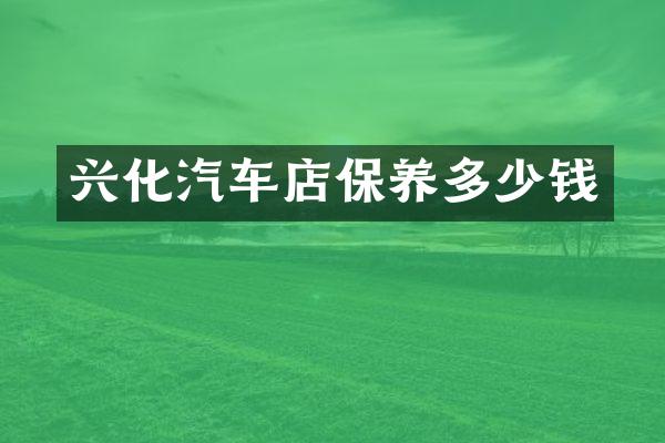 兴化汽车店保养多少钱