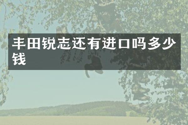 丰田锐志还有进口吗多少钱