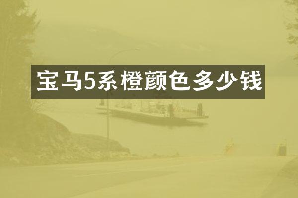 宝马5系橙颜色多少钱