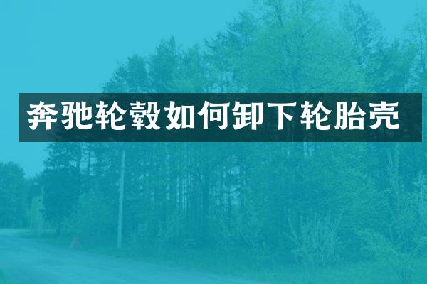 奔驰轮毂如何卸下轮胎壳