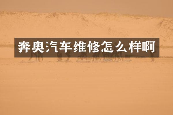 奔奥汽车维修怎么样啊