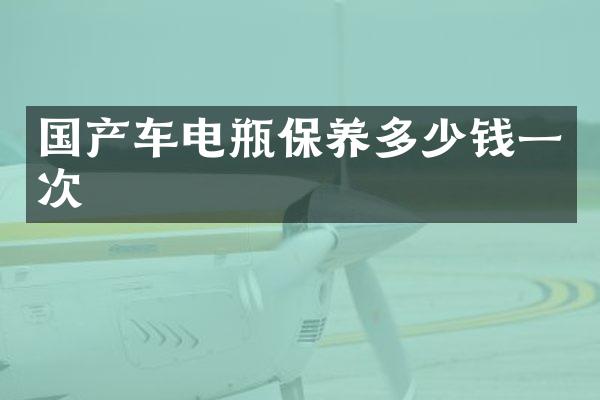 国产车电瓶保养多少钱一次