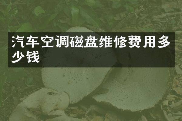 汽车空调磁盘维修费用多少钱