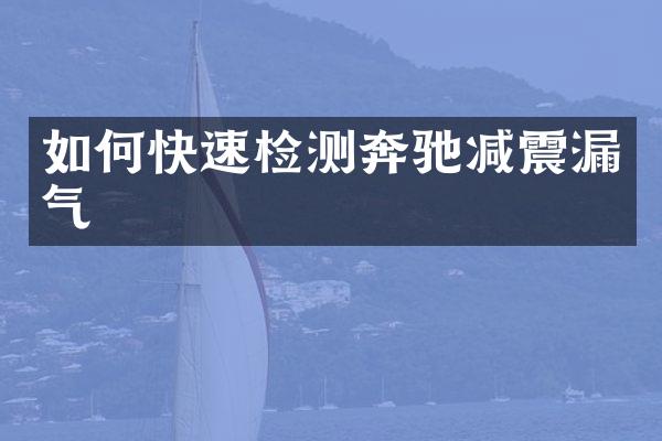 如何快速检测奔驰减震漏气