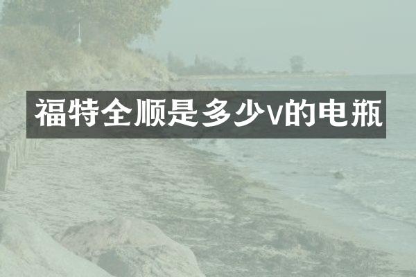 福特全顺是多少v的电瓶