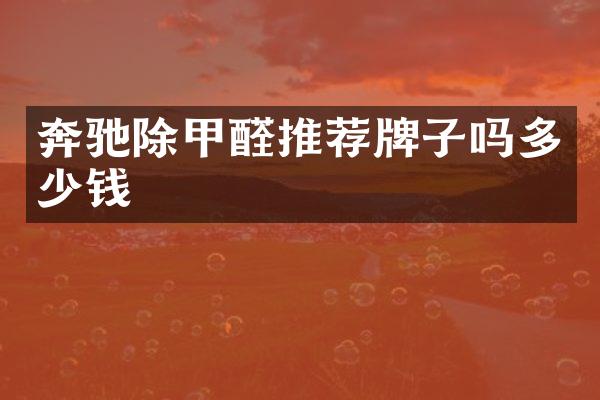 奔驰除甲醛推荐牌子吗多少钱