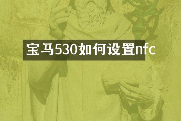 宝马530如何设置nfc