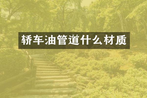轿车油管道什么材质