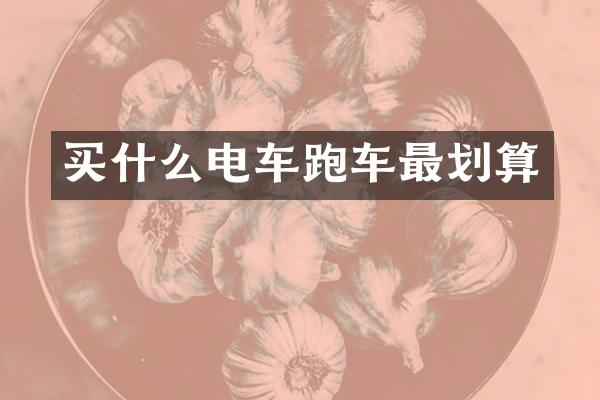 买什么电车跑车最划算