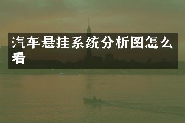 汽车悬挂系统分析图怎么看