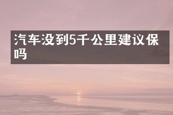 汽车没到5千公里建议保养吗