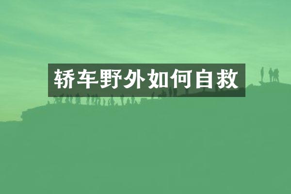 轿车野外如何自救