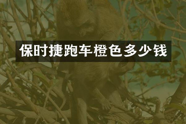 保时捷跑车橙色多少钱