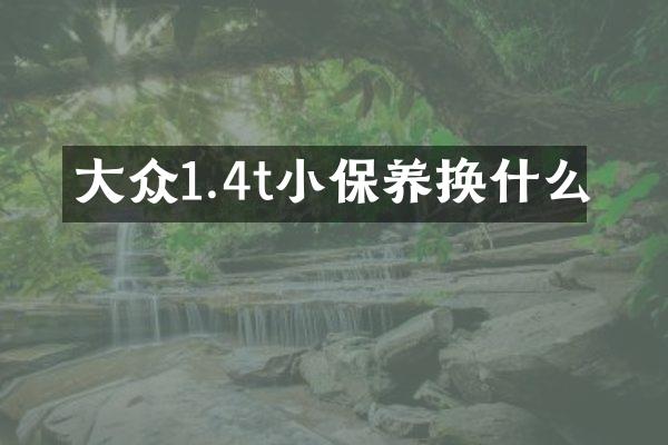 大众1.4t小保养换什么