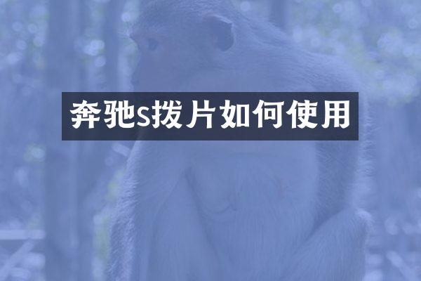 奔驰s拨片如何使用