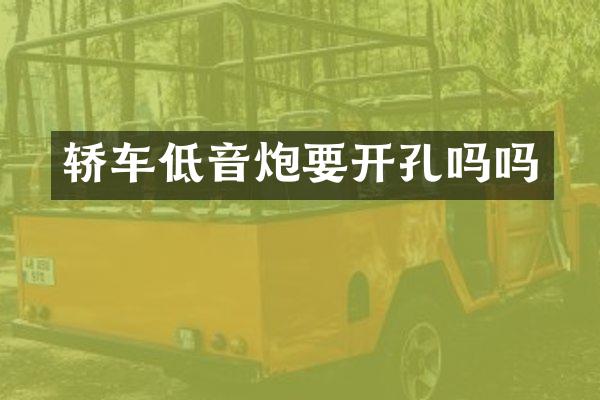 轿车低音炮要开孔吗吗