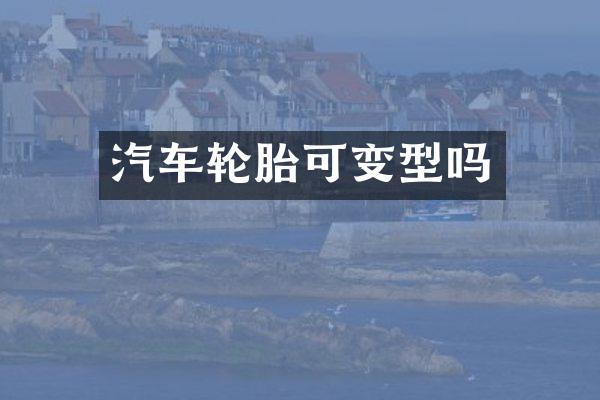汽车轮胎可变型吗