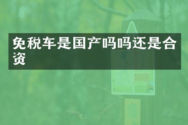免税车是国产吗吗还是合资