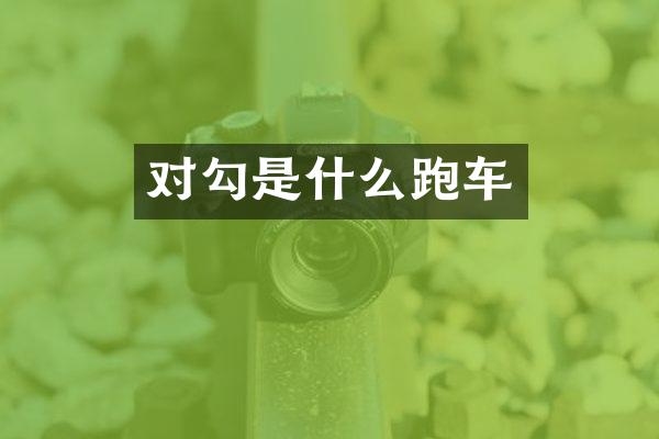对勾是什么跑车