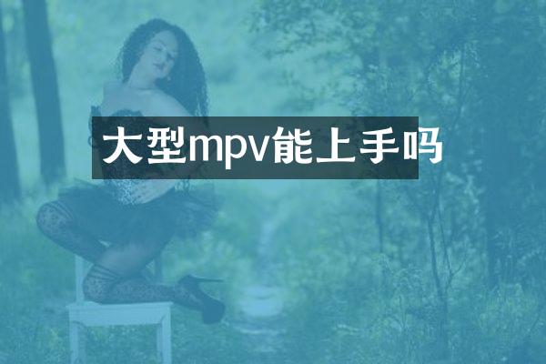 大型mpv能上手吗