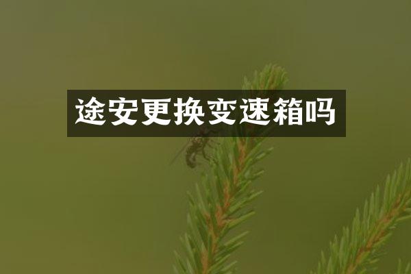 途安更换变速箱吗