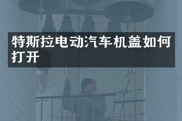 特斯拉电动汽车机盖如何打开