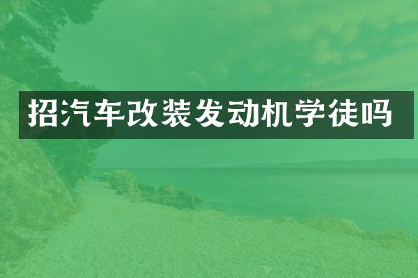 招汽车改装发动机学徒吗