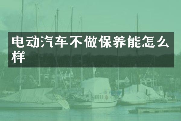 电动汽车不做保养能怎么样