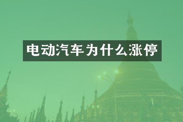 电动汽车为什么涨停