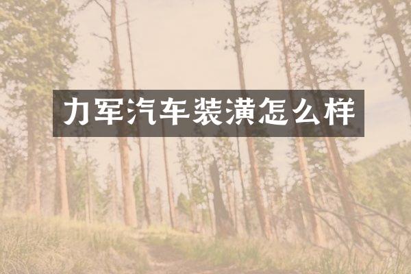 力军汽车装潢怎么样