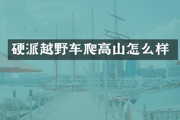 硬派越野车爬高山怎么样