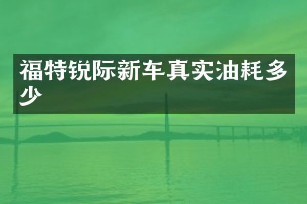 福特锐际新车真实油耗多少