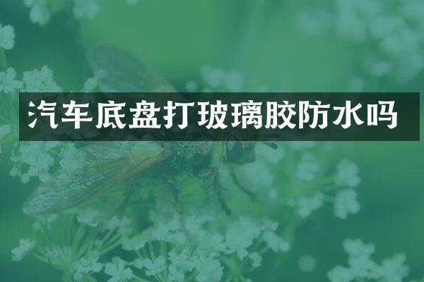 汽车底盘打玻璃胶防水吗