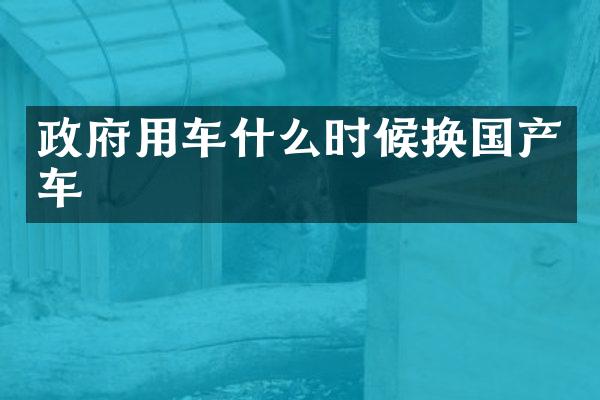 政府用车什么时候换国产车
