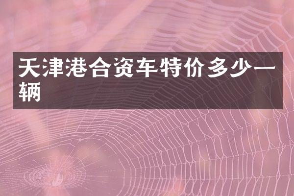 天津港合资车特价多少一辆