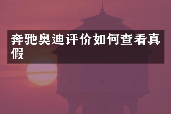 奔驰奥迪评价如何查看真假