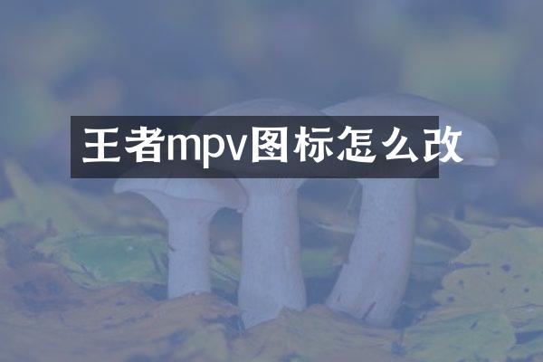王者mpv图标怎么改