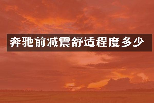 奔驰前减震舒适程度多少