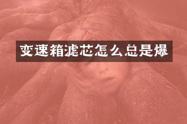 变速箱滤芯怎么总是爆